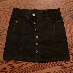 NWOT American Eagle Black Denim Skirt